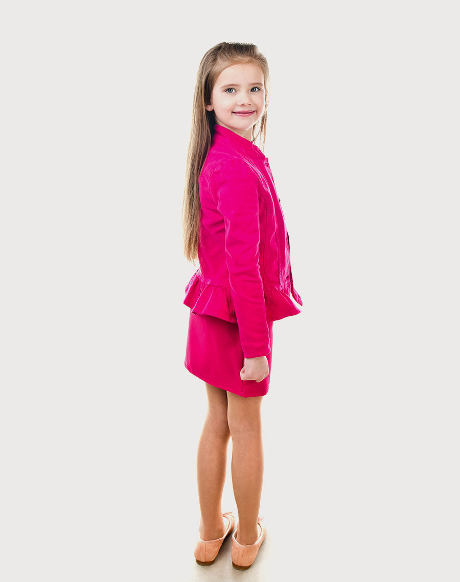 Girls Cotton Coat Suit
