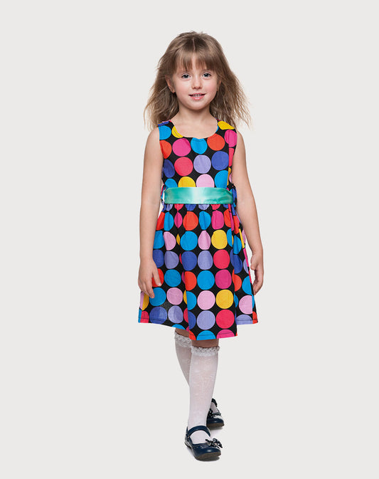 Multi-Color Sleeveless Gown