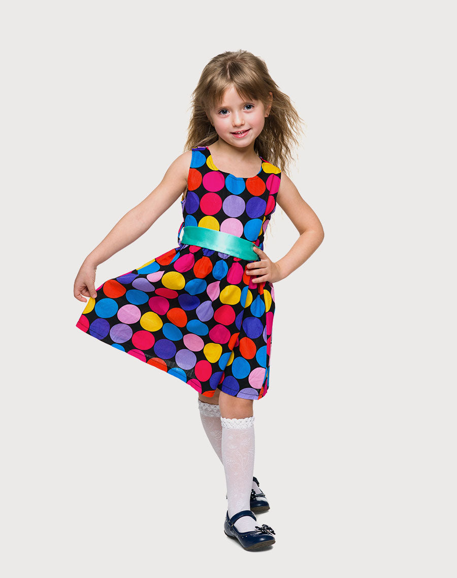 Multi-Color Sleeveless Gown