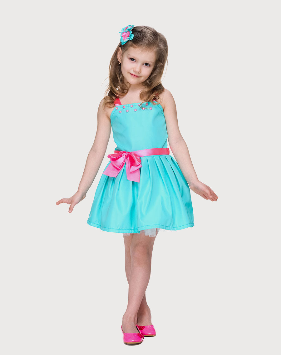 Silk Sleeveless Frock