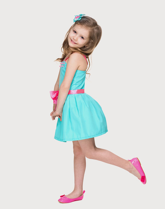 Silk Sleeveless Frock